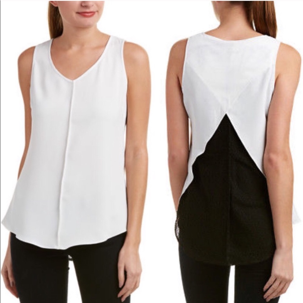 CAbi 3076 domino blouse Oreo small 19F